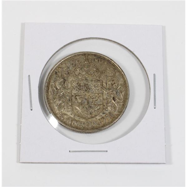 #54 1954 CANADA 1952 SILVER 50 CENT COIN