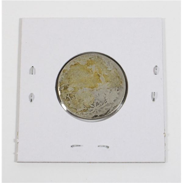 #65 1910 CANADA 25 CENTS SILVER QUARTER COIN