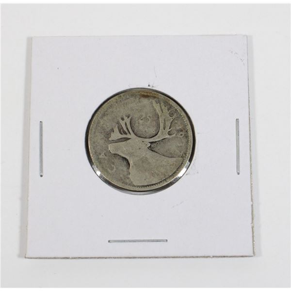 #71 1937 CANADA 25 CENTS SILVER QUARTER COIN