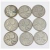 Image 1 : #88 1961 CANADA 25 CENTS SILVER QUARTER COINS LOT