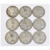 Image 2 : #88 1961 CANADA 25 CENTS SILVER QUARTER COINS LOT