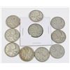 Image 1 : #89 1962 CANADA 25 CENTS SILVER QUARTER COINS LOT