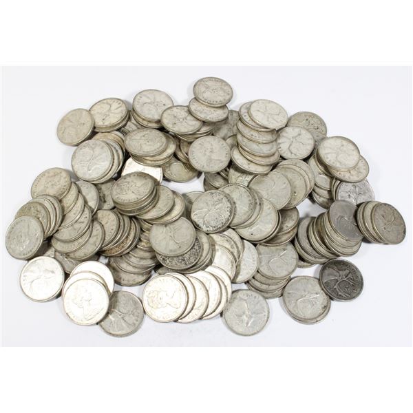 #94 GIANT LOT 1968 CANADA SILVER QUARTERS COINS