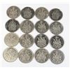 Image 1 : #114 LOT OF 15 CANADA 50 CENT HALF DOLLAR COINS