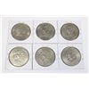 Image 2 : #121 LOT OF 6 UNITED STATES ONE DOLLAR COINS 1970S