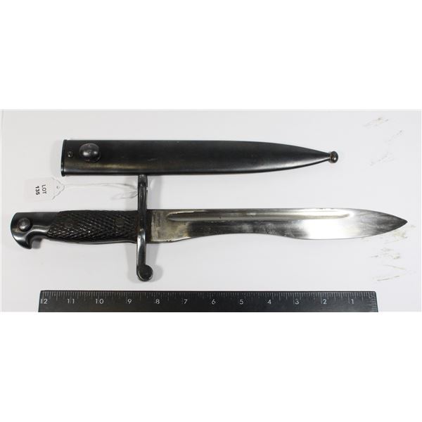 #135 WW2 M1941 SPANISH BAYONET W/ SCABBARD