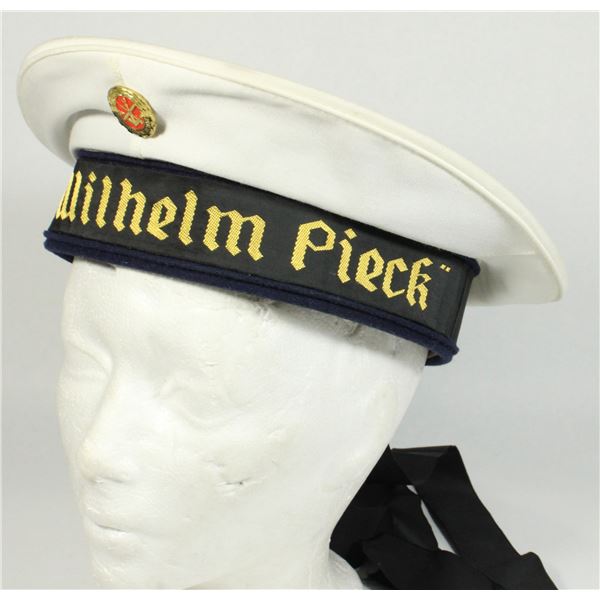 #156 EAST GERMAN SAILORS CAP SSS WILHELM PIECK