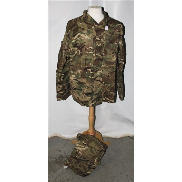 #161 BRITISH MILITARY CAMOUFLAGE COMBAT JACKET W/
