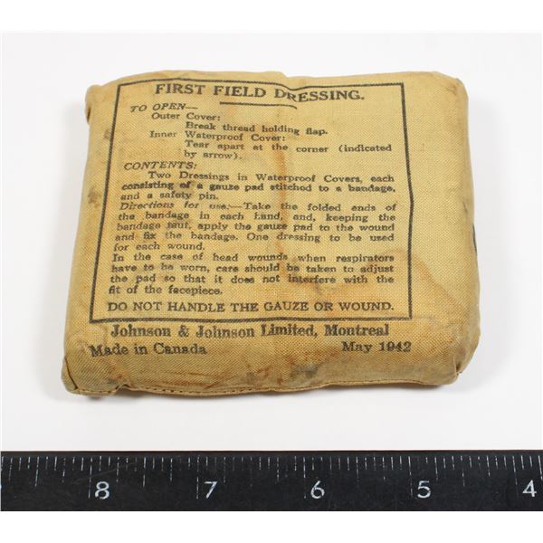 #165 WW2 CANADIAN FIRST FIELD DRESSING MAY 1942