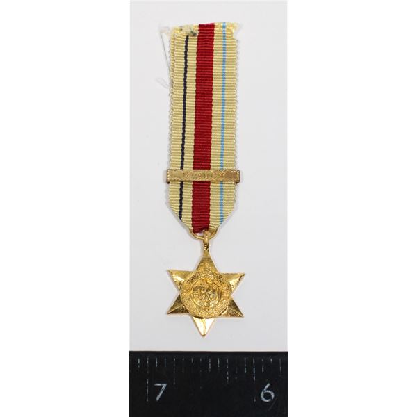 #171 WW2 MINIATURE MEDAL AFRICA STAR W/ 1ST ARMY