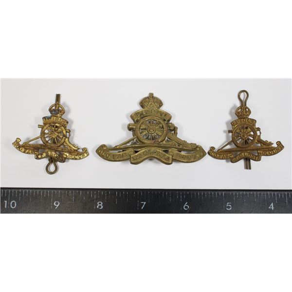 #173  WW2 ROYAL CANADIAN ARTILLERY BADGE SET
