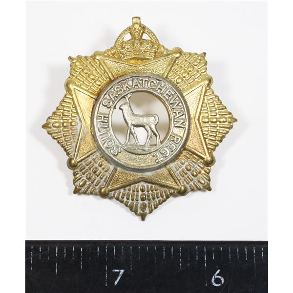 #174 WW2 SOUTH SASKATCHEWAN REGIMENT CAP BADGE