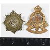 Image 1 : #178 WW2 CANADIAN CAP BADGE LOT  RCOC AND RCASC