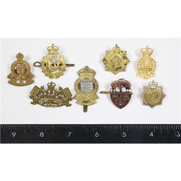 #179 LOT OF 8 CANADIAN INSIGNIA COLLARS SHOULDERS