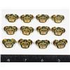 Image 1 : #187  CANADIAN METAL CROWN RANK INSIGNIA LOT QEII