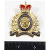 Image 1 : #194 1980S ROYAL CANADIAN MOUNTED POLICE CAP BADGE