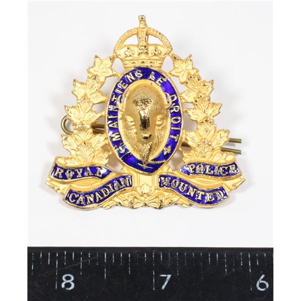 #197 1973 JR GAUNT REISSUE KINGS CROWN RCMP BADGE