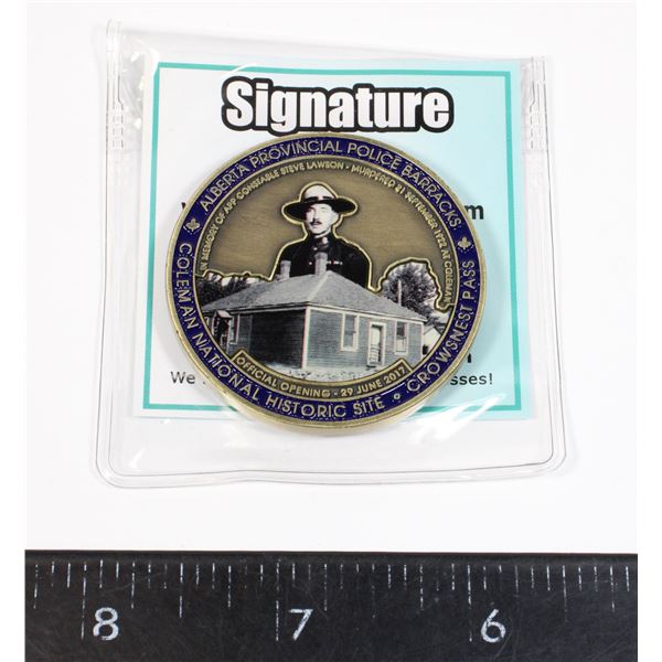 #199  2017 COLEMAN ALBERTA PROVINCIAL POLICE COIN