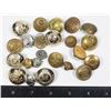 Image 1 : #201 LARGE LOT MILITARY BUTTONS INC REGIMENTAL