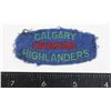 Image 1 : #222 CALGARY HIGHLANDERS OF CANADA SHOULDER TITLE