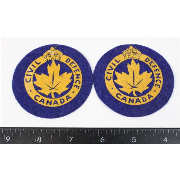 #223 COLD WAR CIVIL DEFENCE CANADA INSIGNIA LOT