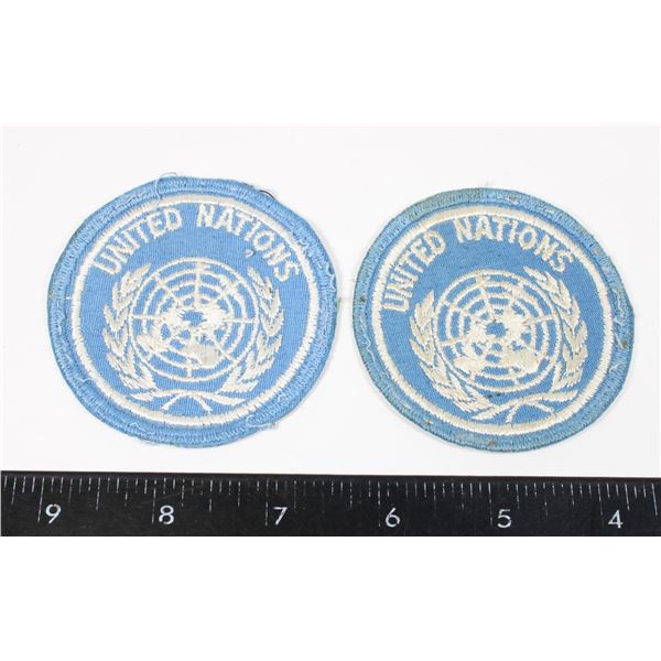 #226 COLD WAR UNITED NATIONS PATCH LOT OF 2