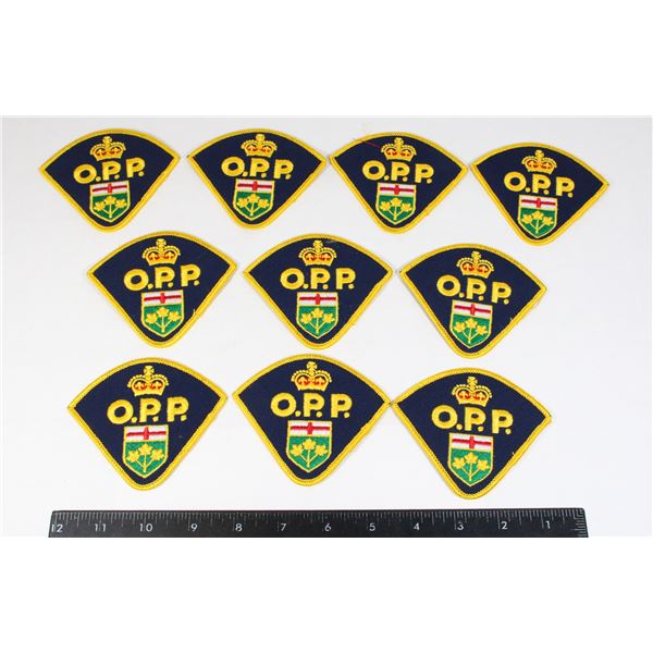 #237 5 PAIRS ONTARIO PROVINCIAL POLICE PATCHES OPP