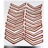 Image 1 : #240 LARGE LOT 22 MILITARY UNIFORM RANK CHEVRONS