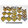 Image 1 : #241 CANADIAN MILITARY CHEVRON RANK INSIGNIA LOT