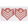 Image 2 : #242 PAIR CANADIAN MILITARY CHEVRON RANK INSIGNIA