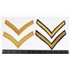 Image 1 : #244 LOT OF 4 EARLY CHEVRON RANK INSIGNIA LARGE