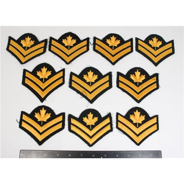 #246 CANADIAN MILITARY CHEVRON RANK INSIGNIA LOT