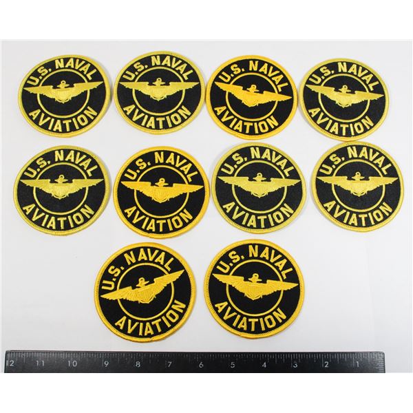 #250 U.S. NAVAL AVIATION PATCH LOT OF 10