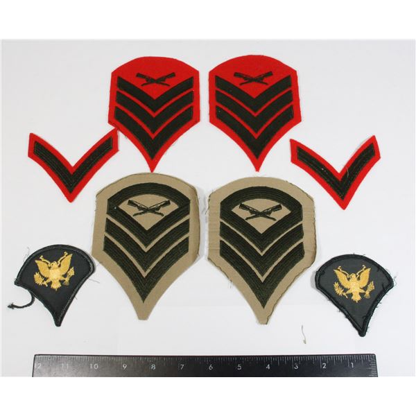#251 UNITED STATES MILITARY CHEVRON RANK INSIGNIA