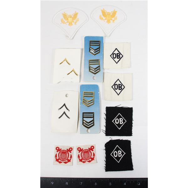 #252 UNITED STATES MILITARY CHEVRON INSIGNIA LOT