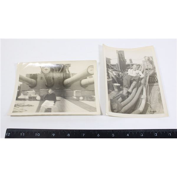 #270 WW2 BRITISH SAILOR PHOTOGRAPH LOT OF 2