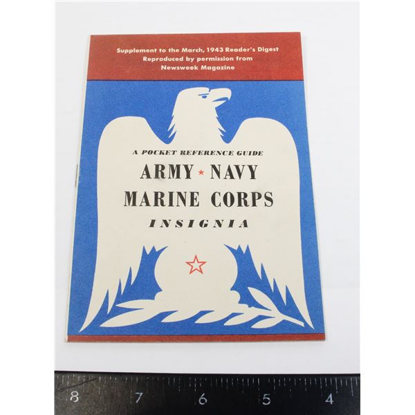 #273 UNITED STATES MILITARY REFERENCE BOOKLET W/