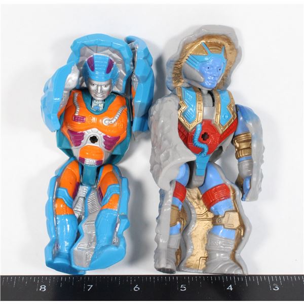 #385 MATTEL MOTU 1986 ROKKON + STONEDAR FIGURES
