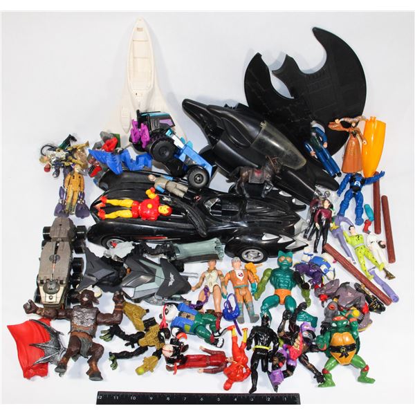 #403 ACTION FIGURE PARTS LOT BATMAN SUPER POWERS