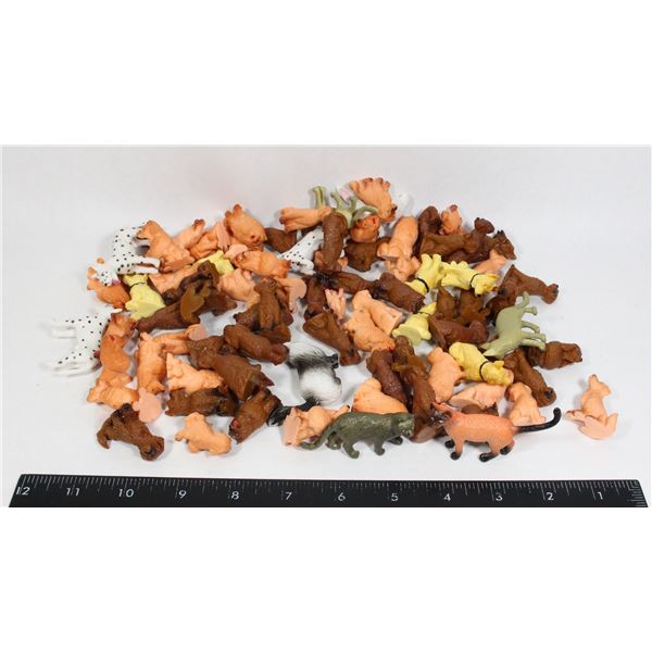 #431 1990S LOT OF 68 CATS & DOGS MINIATURE FIGURES