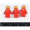 Image 1 : #450 LOT OF 3 1980'S LEGO SPACEMAN MINI FIGURES