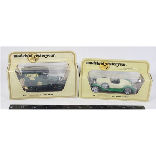 #475 LESNEY MATCHBOX Y-5 Y-14 BOXED CARS 1978 NOS