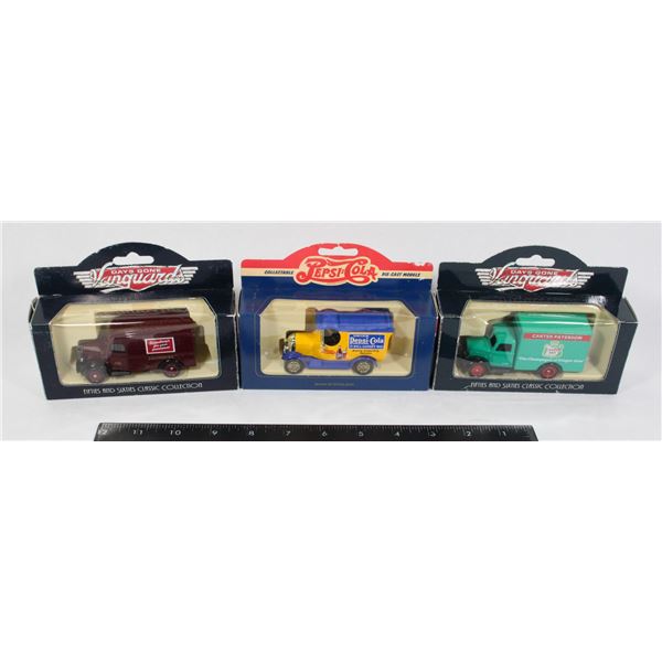 #477 LOT OF 3 LLEDO BOXED TOY CARDS INC PEPSI-COLA