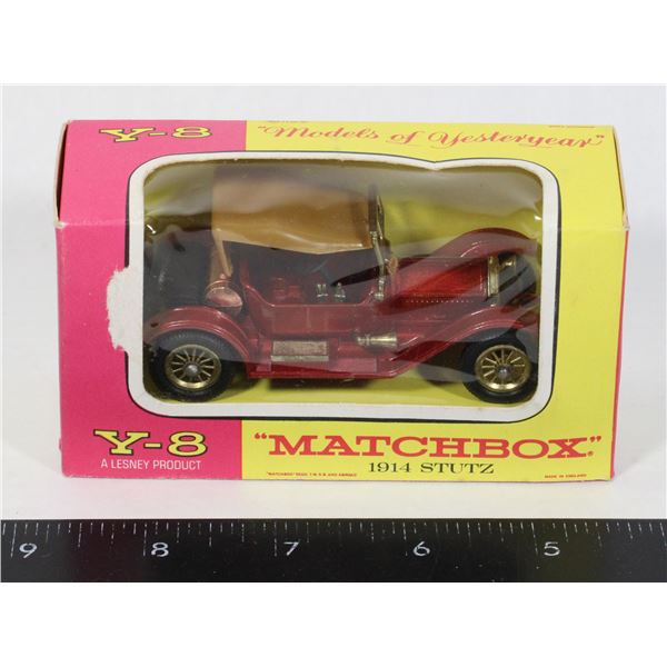 #479 Y-8 MODELS MATCHBOX 1914 STUTZ BOXED CAR