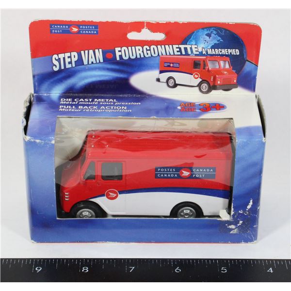 #480 CANADA POST STEP VAN BOXED TOY DIE CAST METAL