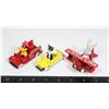 Image 1 : #500 ERTL LOONEY TUNES LOT OF 3 VEHICLES PLANE CAR