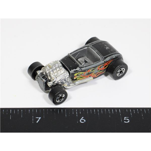 #507 1973 HOT WHEELS CAR BLACK BUCKET T HOTROD