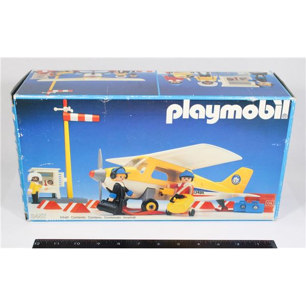 #523 PLAYMOBIL 3457 YELLOW ARCTIC PLANE 1985