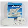 Image 2 : #526 PLAYMOBIL 3248 POLAR BEARS COMPLETE 1985