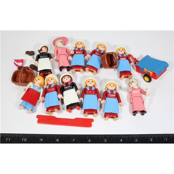 #537 1980'S VINTAGE PLAYMOBILE CIVILLIAN LOT